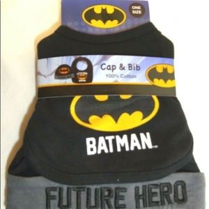 Brand new Batman bib and cap